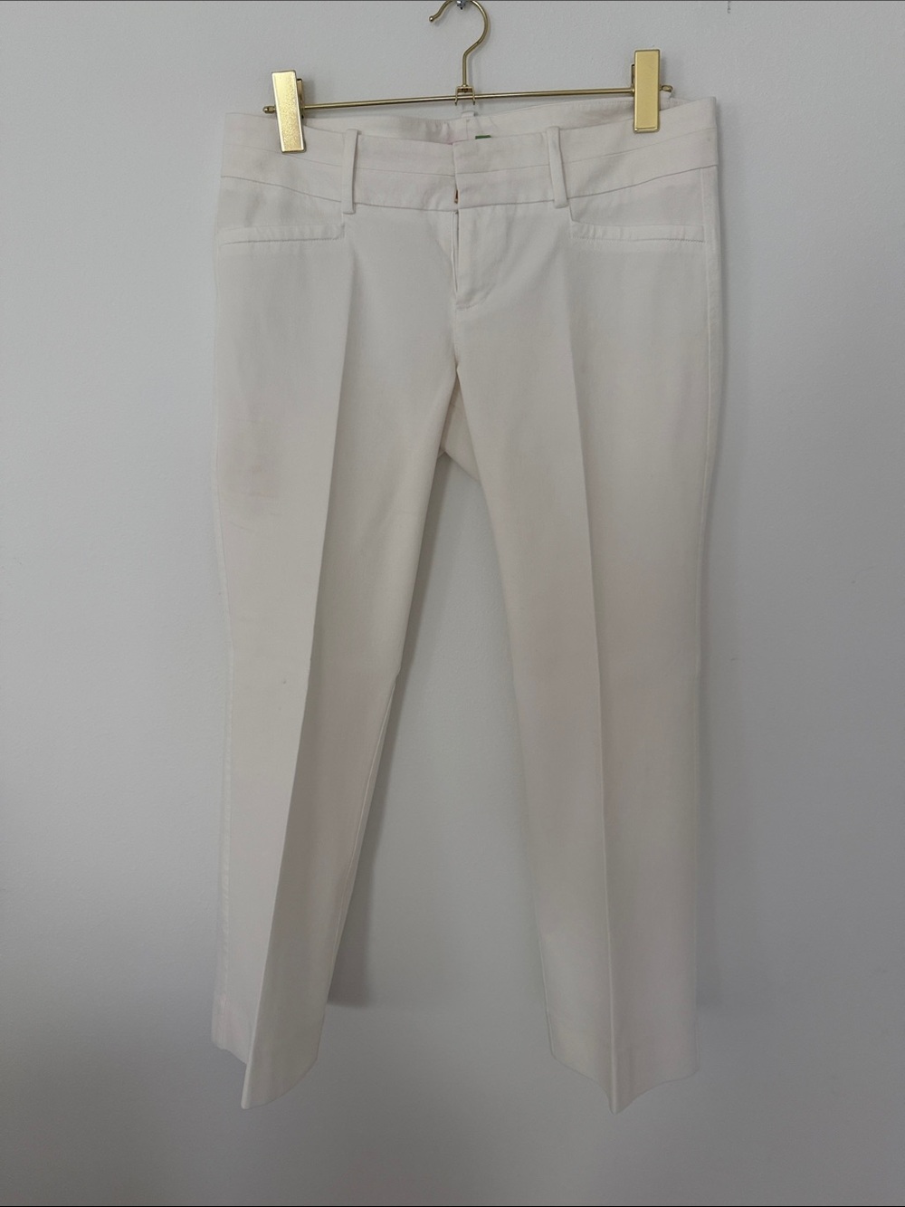 Lilly Pulitzer white lined Wide leg Pants size 10